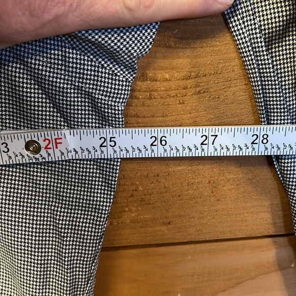 Ralph Lauren Mens Gray checkered Long Sleeve Button Up Shirt 16 1/2 32/33 Cotton - Picture 4 of 8